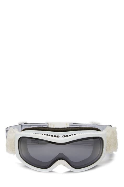 chanel white ski goggles